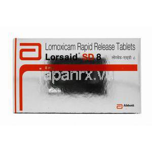 ロルノキシカム, ゼフォージェネリック, Lorsaid,80mg 箱表面