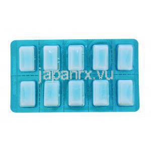 Nicogum 2,ニコチン代替療法用ガム 2mg, ミント味，シート