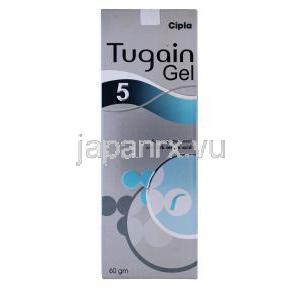 ツゲインジェル,ミノキシジル 5% 頭皮用ジェル,60g,箱表面