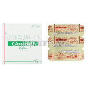 コルヒチン, ゴートニル Goutnil 0.5 mg 錠 (Inga)