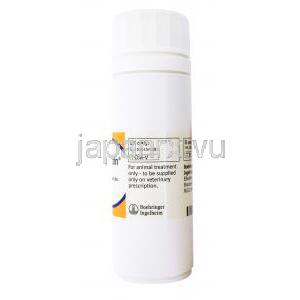 ベトメディン，ピモベンダン 5mg チュアブル錠,　製造元：　Boehringer Ingelheim, ボトル側面情報