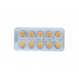 ジマトラ,バルデナフィル,20mg, 製造元：ジマーファーマ,シート表面,　錠剤