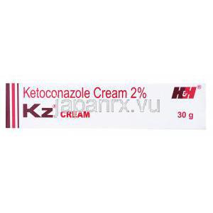 ニゾラールジェネリック，ケトコナゾ―ルクリーム,2% 30g,製造元：H＆H Pharmaceutica,箱表面