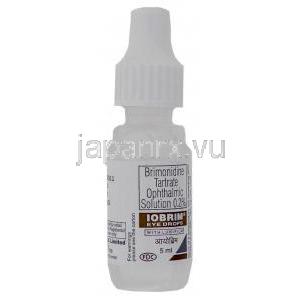 ブリモニジン（アルファガン ジェネリック）, Iobrim, 0.2% 点眼薬 (FDC) ボトル