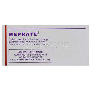 メドロキシプロゲステロン( ヒスロン/プロベラジェネリック), Meprateメ, 10mg 錠 (Serum International) 注意書