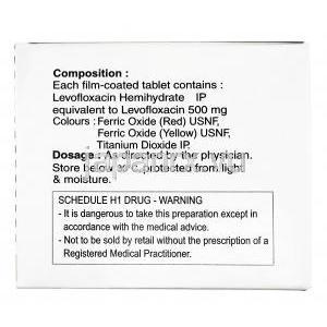 ロクソフ (レボフロキサシン) 500mg 服用方法