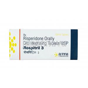 ロスピトリル (リスペリドン) 3mg 箱