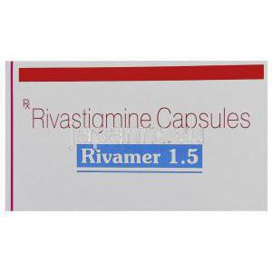 酒石酸リバスチグミン（ジェネリック・エクセロン）, Rivamer, 1.5mg 錠 (Sun Pharma) 箱