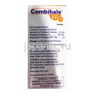 フマル酸フォルモテロール/フルチカゾン 配合 吸入剤,6mcg/125mcg 125回分,フロン類不使用,製造元