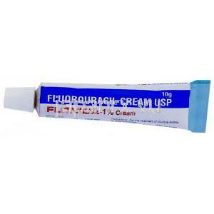 フルオロウラシル (５－ＦＵジェネリック) , Flonida, 1% 10 gm クリーム (Shalaks) チューブ