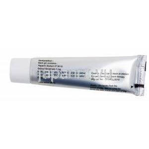 Heparin Gel/ Ointment, Thromborn ointment, Heparin Sodium and Benzyl Nicotinate Ointment, 20g, box side presentation, tube back presentation with composition information and caution label