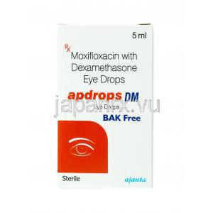 アプドロップス DM 点眼薬 (モキシフロキサシン/ デキサメタゾン)