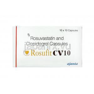 ロスフィット CV (ロスバスタチン/ クロピドグレル) 10mg 箱