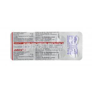 ジュビラ (ロスバスタチン) 20mg 錠剤裏面