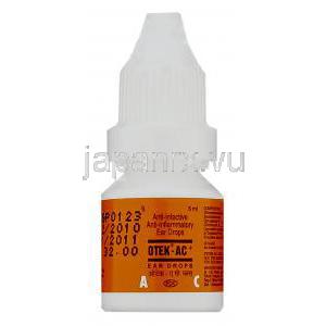Otek-AC クロラムフェニコール５％/クロトリマゾール１％/リグノカイン塩酸塩２％　点耳