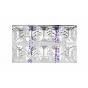 パルモクリア (アセブロフィリン/ アセチルシステイン) 錠剤裏面
