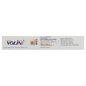ジクロフェナク （ナボール ジェネリック）,　Volini,  15gm ゲル (Ranbaxy) 製造者情報