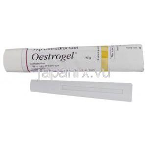 エストラジオールジェル（ジェネリックエストレース）, Oestrogel.  80gm, ジェルチューブ(Solvay)