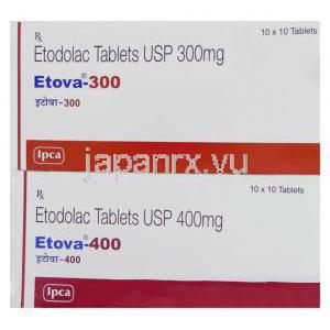 エトドラク （オステラック / ハイペン ジェネリック）,  Eleva 300MG 400MG 錠 (IPCA)