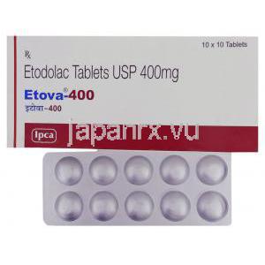 エトドラク （オステラック / ハイペン ジェネリック）,  Eleva 400MG 錠 (IPCA)