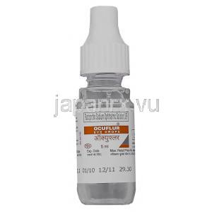 フルルビプロフェン（Generic Ocufen）, Ocuflur, 5ml 点眼薬 (FDC) ボトル