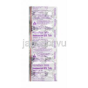 インメシン, インドメタシン錠 25 mg 錠剤