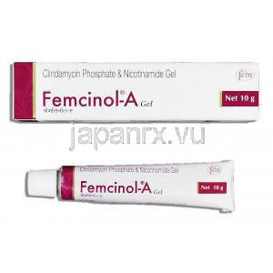 フェムシノールＡ Femcinol A, クリンダマイシンリン酸エステル10mg 配合ジェル