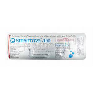 スマートヴァ コンビパック (クロミフェン/ コエンザイムQ10/ アセチルシステイン) 100mg カプセル裏面