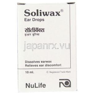 ソリワックス Soliwax 10ML 点耳液 (NuLife) 箱