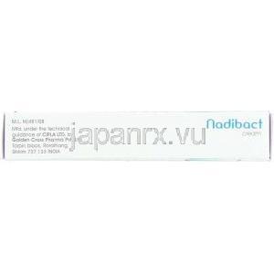 ナジフロキサシン, Nadoxin, 1% 10gm クリーム (Wockhardt) 製造者情報