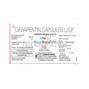 ナーヴィブレイン (ガバペンチン) 300mg 製造元