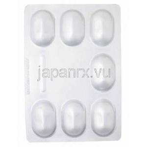 ジャヌメット, シタグリプチン/メトホルミン,　50mg/1000mg, 56錠,製造元：MSD, シート