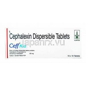 セフ, セファレキシン 125MG  口腔内崩壊錠 箱