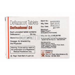 デフナロン (デフラザコート) 24mg 製造元