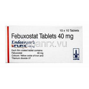 フリック (フェブキソスタット) 40mg 箱