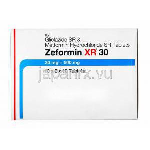 ゼフォルミン XR (グリクラジド/ メトホルミン)