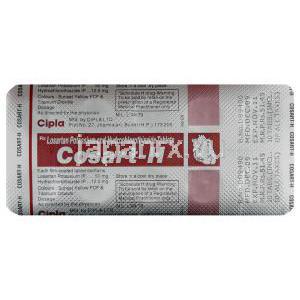 ロサルタン・ヒドロクロロチアジド合剤, Cosart-H, 錠 (Cipla) 包装 情報