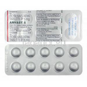 アルヴァスト (ロスバスタチン) 5mg 錠剤