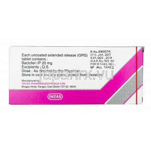 バクロフ OD (バクロフェン) 20mg 製造元