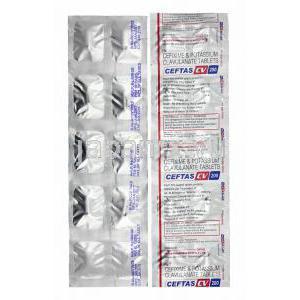 セフタス CV (セフィキシム/ クラブラン酸) 200mg 錠剤