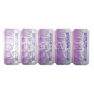オリメルト (オランザピン) 2.5mg 錠剤裏面