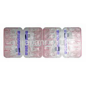 モニット (一硝酸イソソルビド) 20mg 錠剤裏面