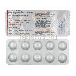 ハイフェナク (アセクロフェナク) 200mg 錠剤