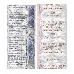 ペクセップ (パロキセチン) 12.5mg 錠剤
