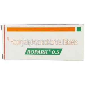 ロピニロール（レキップジェネリック）, Ropark, 0.5mg 錠 (Sun Pharma) 箱