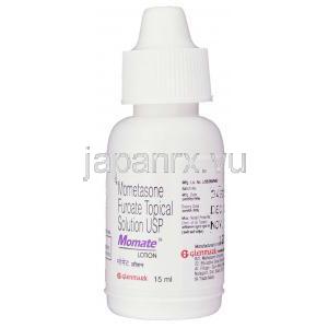 メタゾンフロ酸エステル（エロコン ジェネリック). Momate, 0.1% 15 ml ローション (Glenmark) ボトル