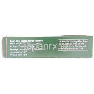 レフルノミド 10MG 錠 成分