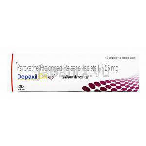 デパキシル (パロキセチン) 25mg 箱