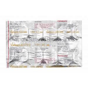 バルケム OD (ジバルプロエクス) 500mg 錠剤