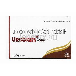 ウルソケム (ウルソデオキシコール酸) 300mg 箱